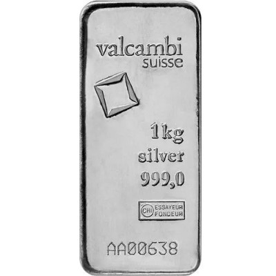 Valcambi 1000g - srebrna sztabka