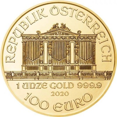Philharmoniker 1 Unze Gold 2020 Investiční zlatá mince