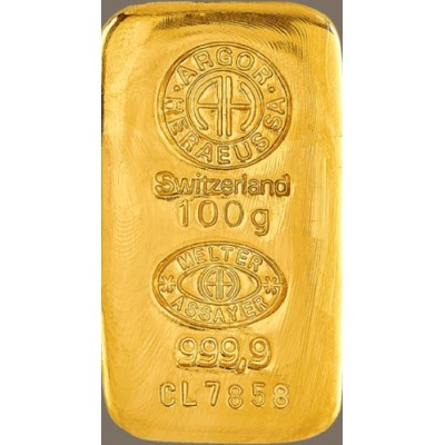 Argor-Heraeus investiční zlatý slitek 100 Gramů