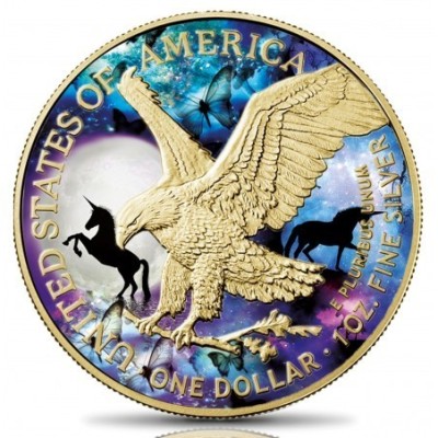 1 Oz Wolf American Eagle -Unicorn - stříbrná mince